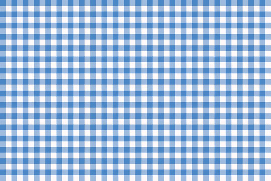 Dodger Blue color and Snow color checkered texture fabric. tartan pattern. classic scottish check pattern.