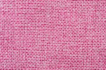 Fototapeta premium Pink Woven Fabric Texture Background Macro