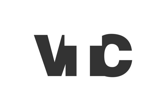 VTC logo design. Initial letter V T C bold font style for tech startups, consulting, corporate branding. Creative company name, headlines typography identity, trendy logotype.