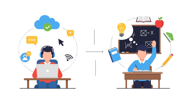 Online Learning Versus Traditional Classroom Education A Digital Transformation of Knowledge Acquisition