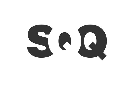SQQ logo design. Initial letter S Q Q bold font style for tech startups, consulting, corporate branding. Creative company name, headlines typography identity, trendy logotype.