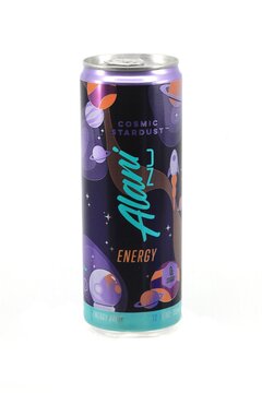 Beverage can - Alani Nu brand Health and Energy drink beverage
