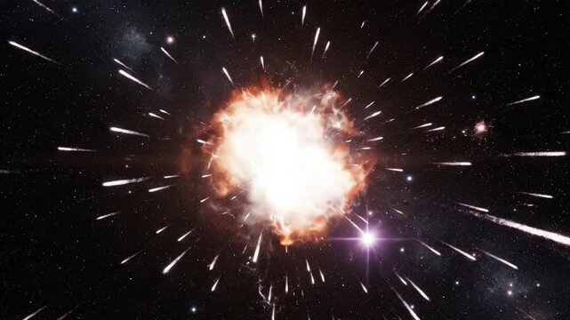 Cosmic Explosion of Light and Energy in Deep Space