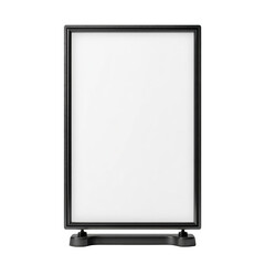 Fototapeta premium Blank whiteboard on a stand isolated on transparent background