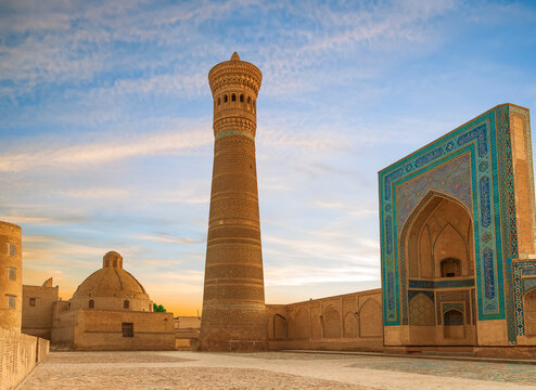 The Kalyan Minaret in the Po-i-Kalyan mosque complex. Bukhara. Uzbekistan