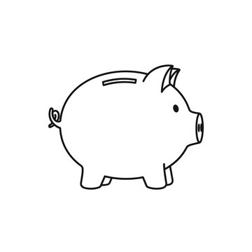 Piggy bank for saving money.