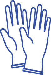 Obraz premium Hands isolated on a white background, Hand collection, vector outline illustration, Set of finger 