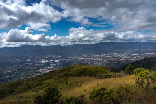 Guatire, Venezuela. Mountains on the route to the northern river in the eastern area of ​​the Waraira Repano National Park. Pacairigua River, La Churca, Guatire, Miranda state, Venezuela