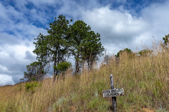 Guatire, Venezuela. Mountains on the route to the northern river in the eastern area of ​​the Waraira Repano National Park. Pacairigua River, La Churca, Guatire, Miranda state, Venezuela