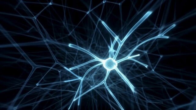 Neural Network Explosion | Artificial Intelligence Synapse | Brain Network Glow