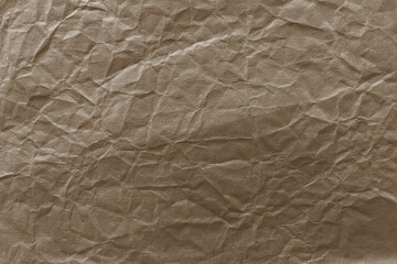 Fototapeta premium Textured brown crumpled paper background