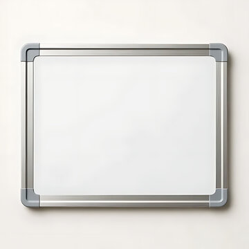 small desktop whiteboard clean isolated on white