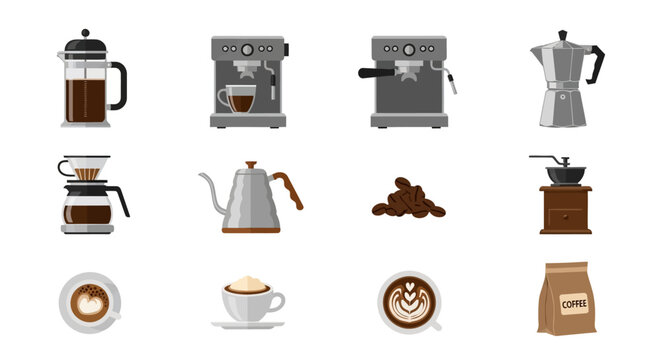 Coffee makers and coffee related items.