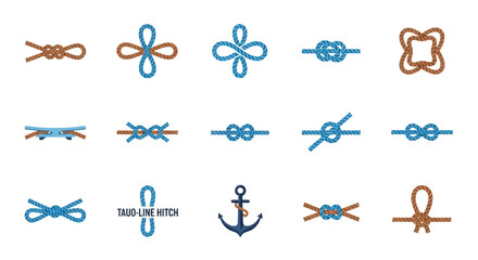 Knots and nautical rope designs. © gundul