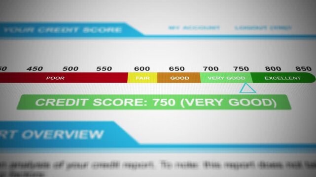 A Generic Credit Score Rating with Very Good Credit - 750