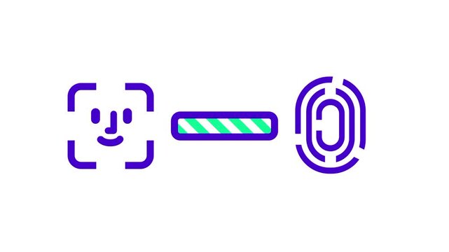 Seamless transition between biometric facial scanning and fingerprint identification to provide a robust multi factor authentication security experience