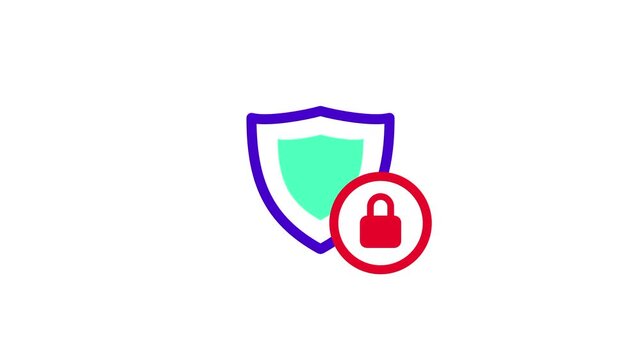 Reliable digital shield icon with a security lock to symbolize proactive cyber defense and protection against various external online threats and bugs