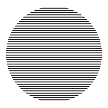 Abstract Concentric Circles Linear Geometric Design Element