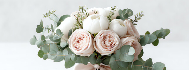 Naklejka premium wedding bouquet, AI generated