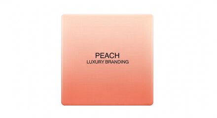 Fototapeta premium Peach luxury branding concept with elegant gradient background and sophisticated typography