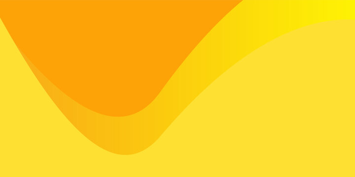 Abstrak Latar Belakang Kuning dengan Vektor Minimal Banner