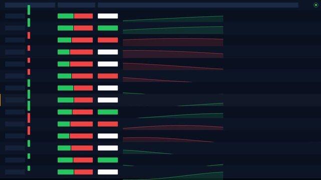 Interactive digital dashboard with real-time data, performance metrics, and progress indicators for strategic operational insights