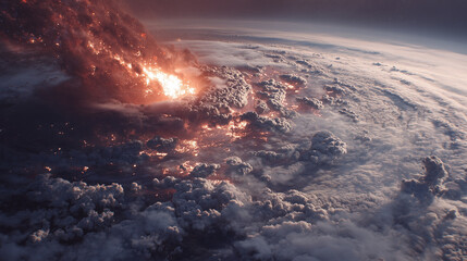 asteroid hitting Earth