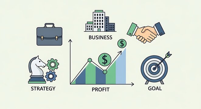 Business strategy and profit growth.