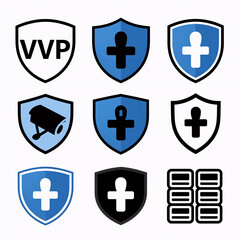 Obraz premium Horror Server Access. Secure Network Protection Featuring Icons For Vpn, Encryption, Firewall, And Server Access