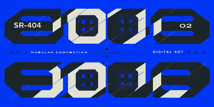 Abstract digital art featuring the code 9009 and sr 404 elements