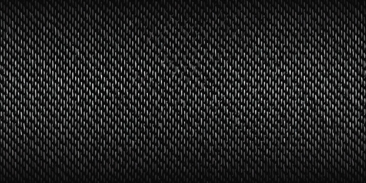 Close up of a tightly woven black carbon fiber texture background