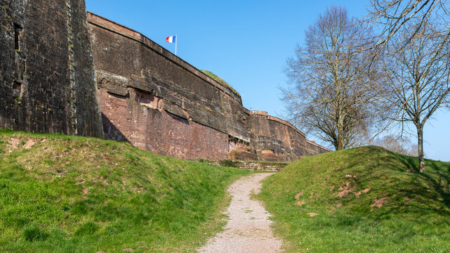 The famous citadel of Bitche in France on March 22th 2026
