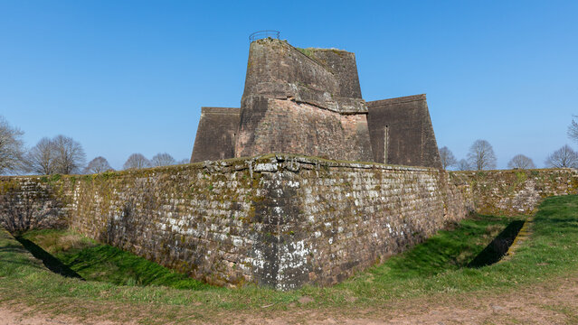 The famous citadel of Bitche in France on March 22th 2026