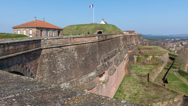 The famous citadel of Bitche in France on March 22th 2026