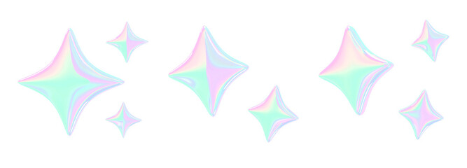 3D multiple hologram sparkle and glitter effect set © Yejin Woo