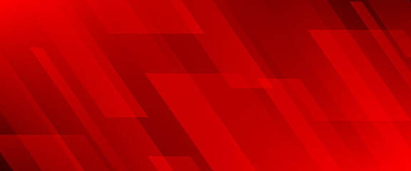 Abstract vibrant red gradient background with dynamic diagonal geometric stripes and overlapping shapes, modern technology banner and corporate graphic design texture © Mamank Mr