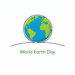 Fototapeta premium World Earth Day is a global environmental awareness event focused on protecting the planet, promoting sustainability, and encouraging eco-friendly lifestyles.green earth globe