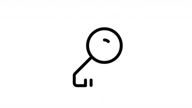 Animated key icon video featuring a security and access symbol. Ideal for authentication systems, login interfaces, cybersecurity dashboards, account protection, and software UI animations.