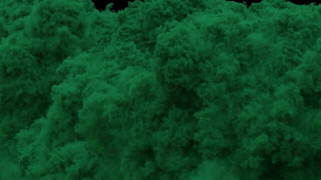 Vibrant Colored Smoke Effect with Transparent Background, Abstract Smoke Clip