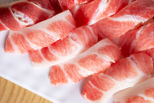 Tuna sushi in various parts