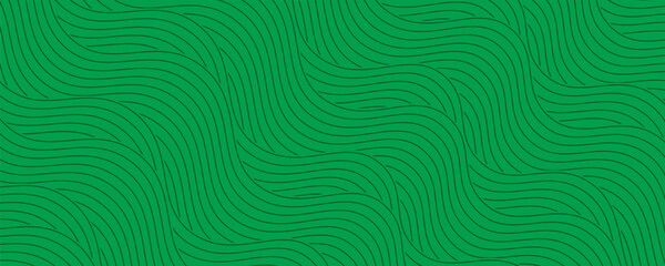 farm green banner, organic abstract background with fields. wavy green lines, natural organic products. ecology background. striped farmer green Pattern © Aluna
