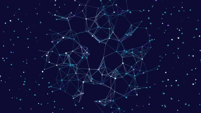 Futuristic 4K quantum-inspired grid with activated links, glowing nodes, and advanced digital connection patterns on a dark background.

