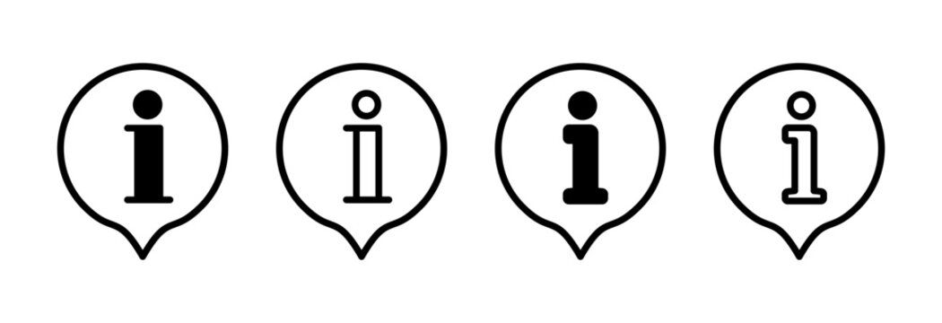 Information sign icon vector illustration. about us sign and symbol. question mark icon