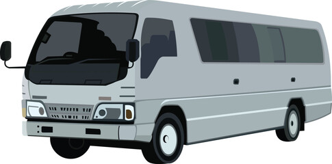Fototapeta premium Mini Bus Passenger Car.eps