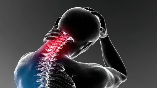 Human Anatomy of Neck Pain and Spinal Injury.