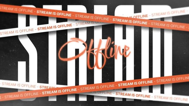 Offline background animated stream overlay, gaming scene, looping overlays background