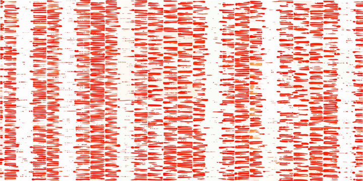 Abstract red pattern on a white background resembling woven texture