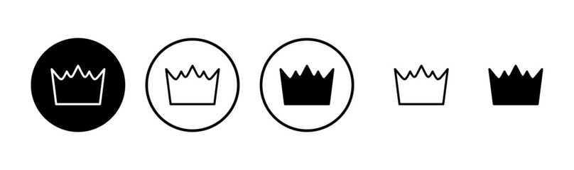 Obraz premium Crown icon logo design. crown sign and symbol