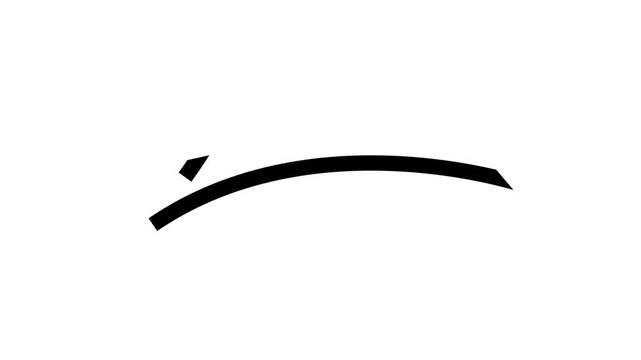 Hand-drawn Black Arrow Pointing, animated arrows with arrowhead animation on a transparent background. Arrow sketch handmade 4K video.