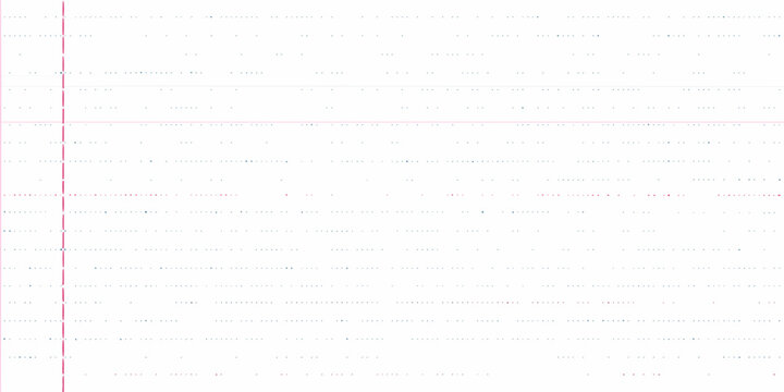 Close up of lined notebook paper with a red border detail